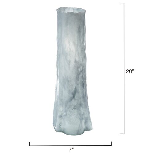 Sequoia Glass Vase, Blue 5 Sequoia Glass Vase, Blue