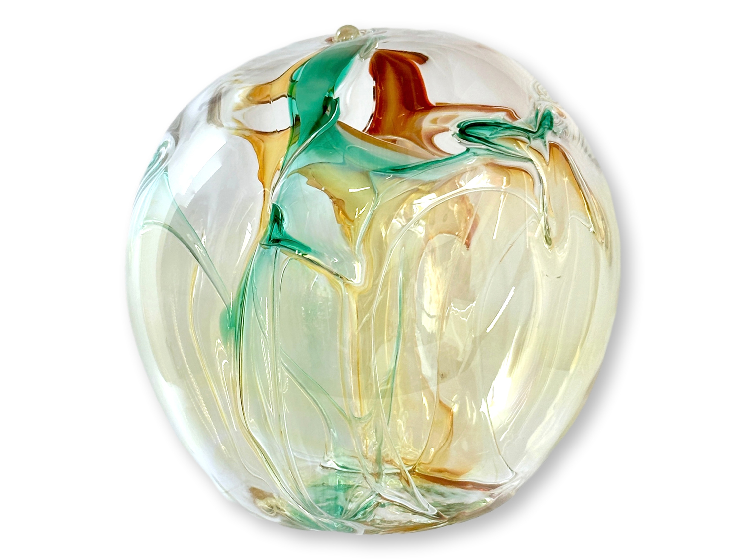 1996 Signed Peter Bramhall Glass Orb 1 1996 Signed Peter Bramhall Glass Orb