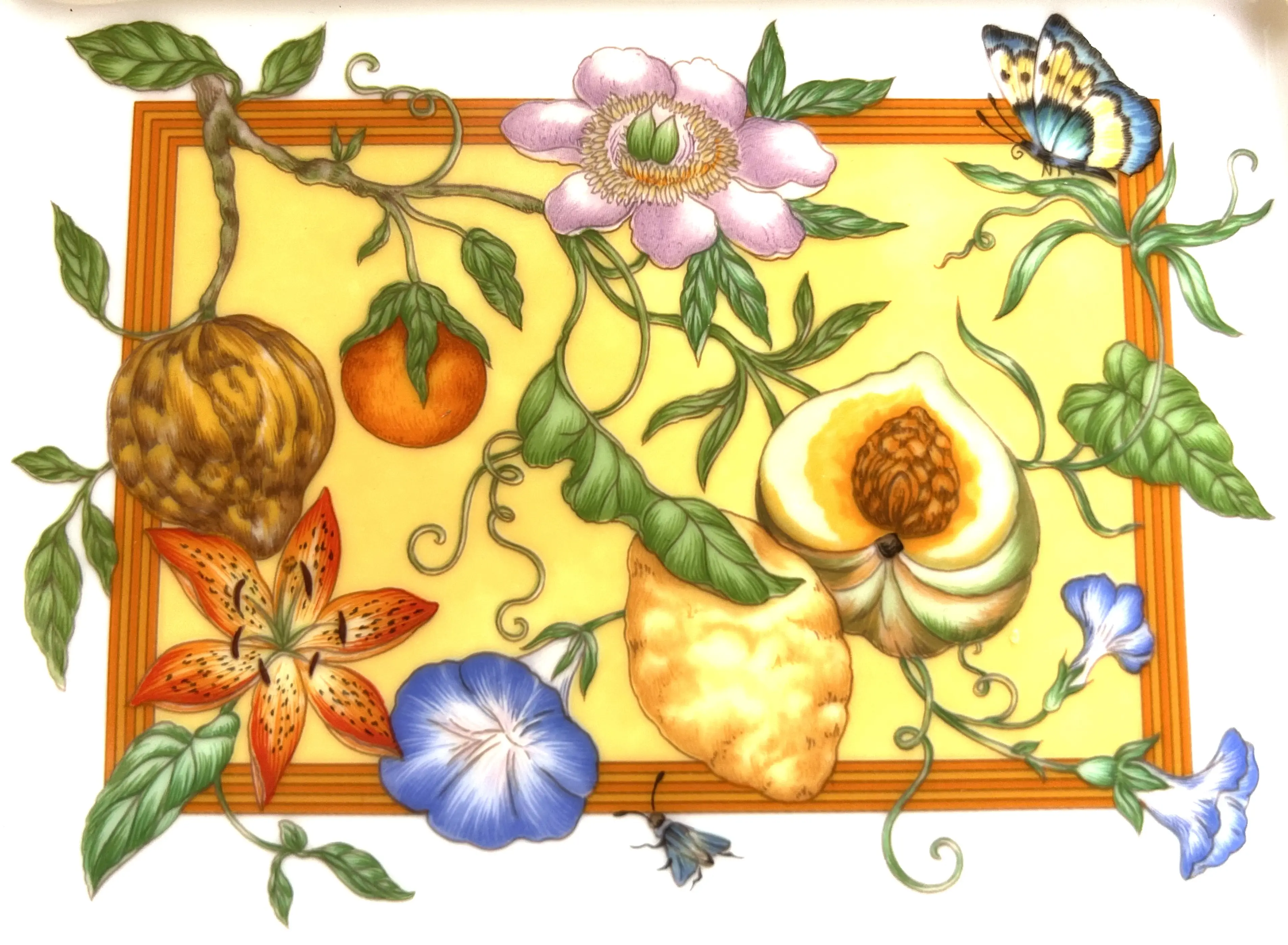 Herm???????????s French Porcelain Siesta Tray 6 Herm???????????s French Porcelain Siesta Tray
