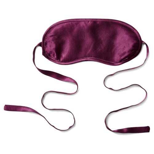 Silk-Filled Eye Mask, Merlot