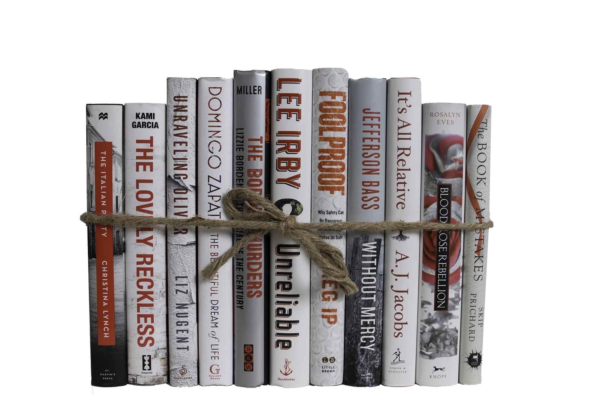 1-Foot Decorative Book Bundle, Ash