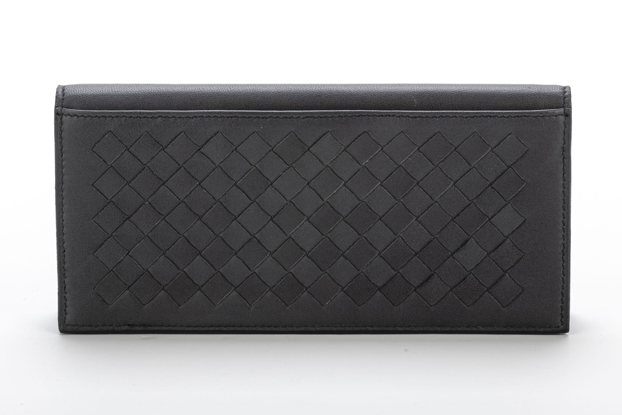 Bottega Intrecciato Gray Wallet Unisex 2 Bottega Intrecciato Gray Wallet Unisex