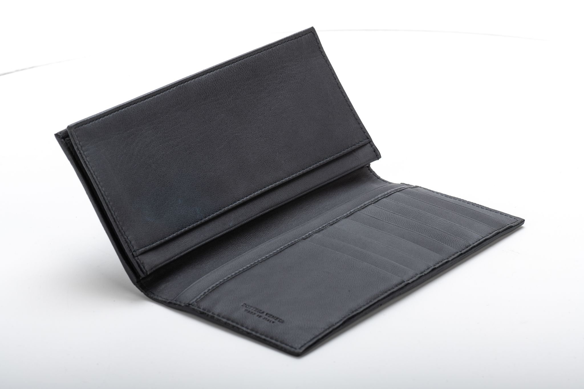 Bottega Intrecciato Gray Wallet Unisex 4 Bottega Intrecciato Gray Wallet Unisex