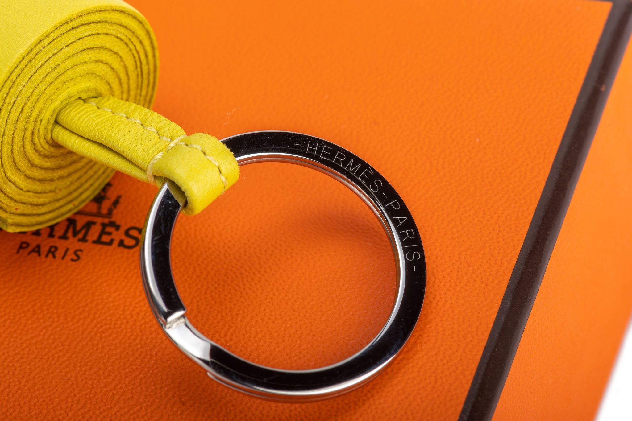 Herm¨¨s Lime YellowCarmen Bag Charm NIB 4 Herm¨¨s Lime YellowCarmen Bag Charm NIB