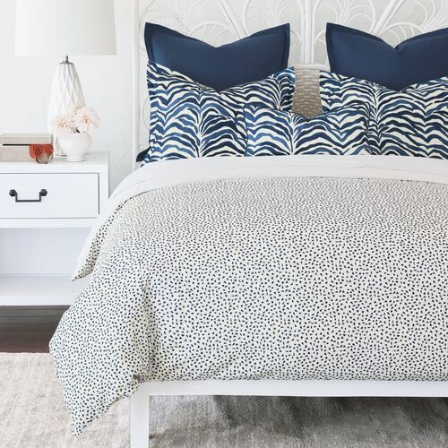 Hugo Speckled Duvet Cover, Indigo 3 Hugo Speckled Duvet Cover, Indigo