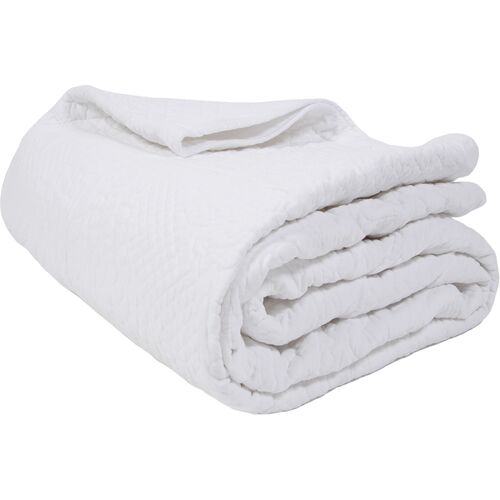 Marseille Coverlet, White
