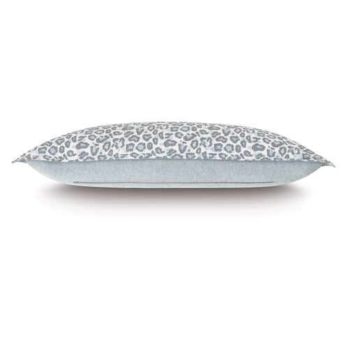 Liesl Leopard Print Sham, Blue 3 Liesl Leopard Print Sham, Blue