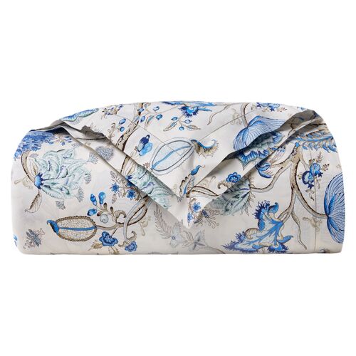 SFERRA x ScalamandrÂ¨Â¦ Pondicherry Duvet Cover, Sea