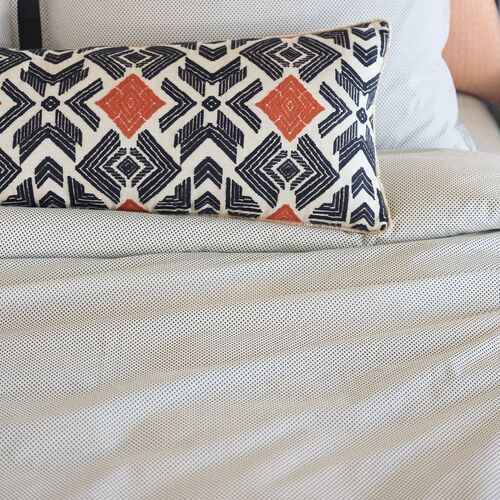 Lodi Dotted Duvet Cover, White 3 Lodi Dotted Duvet Cover, White