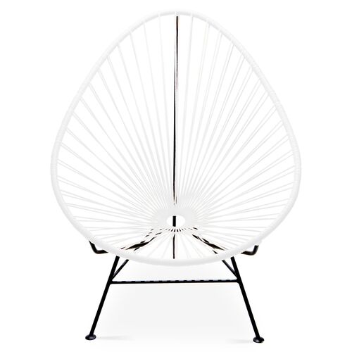 Acapulco Outdoor Lounge Chair, White 2 Acapulco Outdoor Lounge Chair, White