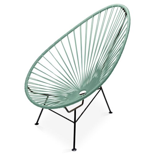 Acapulco Outdoor Lounge Chair, Olive Green