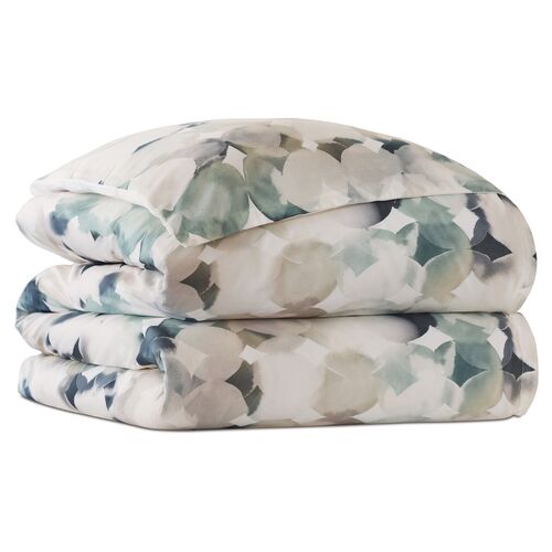 Izaro Watercolor Duvet Cover, Jade