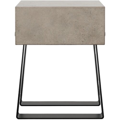 Elwood Industiral Concrete Stool, Black/Dark Gray 3 Elwood Industiral Concrete Stool, Black/Dark Gray