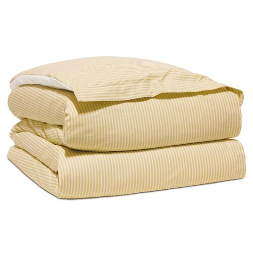 Striped Duvet Cover, Yellow