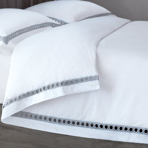 Celine Duvet Cover, Silver 2 Celine Duvet Cover, Silver