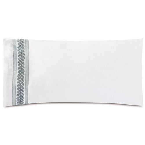 Amberlynn Sham, White With Left Trim 1 Amberlynn Sham, White With Left Trim