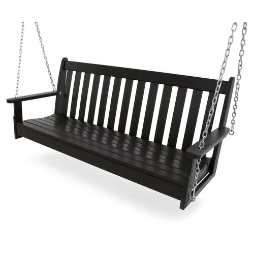 60" Vineyard Swing, Black 1 60" Vineyard Swing, Black