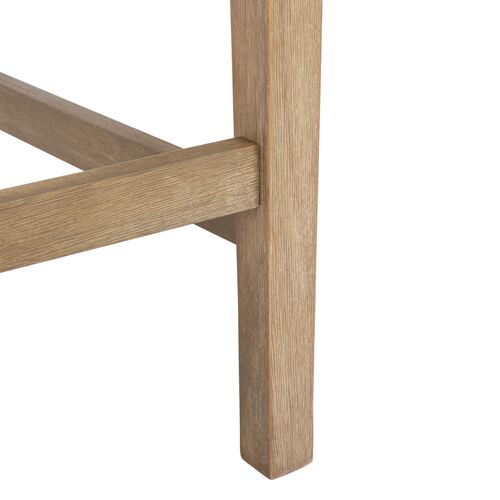 S/2 Paxton Outdoor Counter Stools, Natural/White 4 S/2 Paxton Outdoor Counter Stools, Natural/White