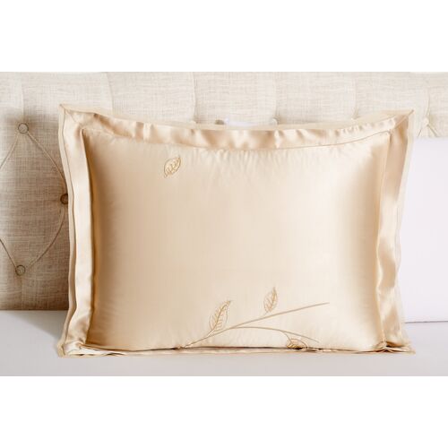 Leaf Standard Sham, Chardonnay