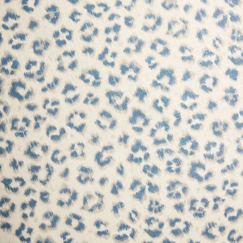 Carrie Leopard Euro Sham, Blue 2 Carrie Leopard Euro Sham, Blue