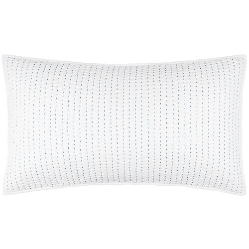 Atlantic Sham, White/Blue 3 Atlantic Sham, White/Blue