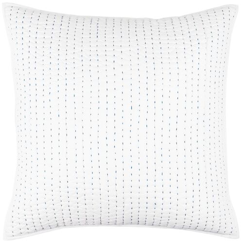 Atlantic Sham, White/Blue 4 Atlantic Sham, White/Blue