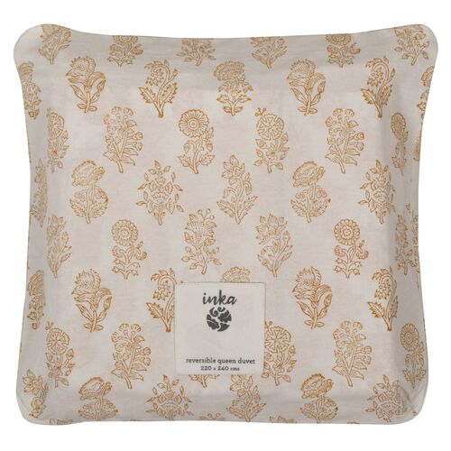 Aster Duvet Cover, Golden 2 Aster Duvet Cover, Golden
