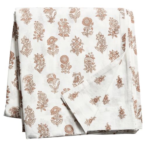 Nishik Duvet Cover, Ivory/Tumeric