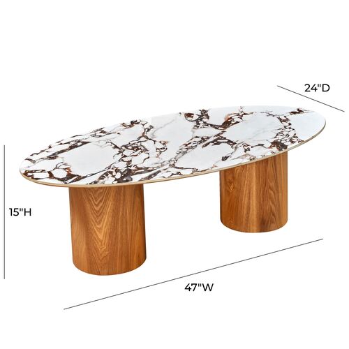 Jules Ceramic Oval Coffee Table 5 Jules Ceramic Oval Coffee Table