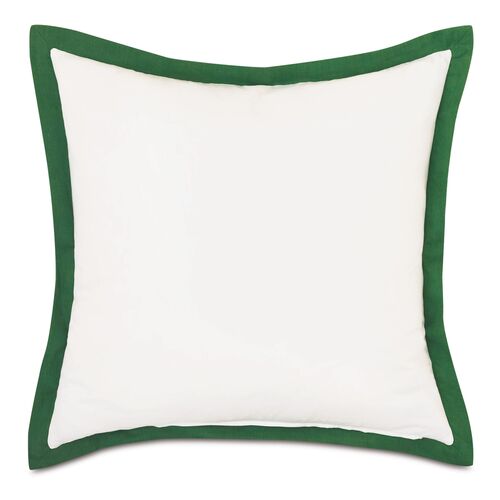 Meyer Mitered Flange Sham, Green 2 Meyer Mitered Flange Sham, Green