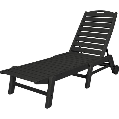 Goodwin Outdoor Chaise, Black