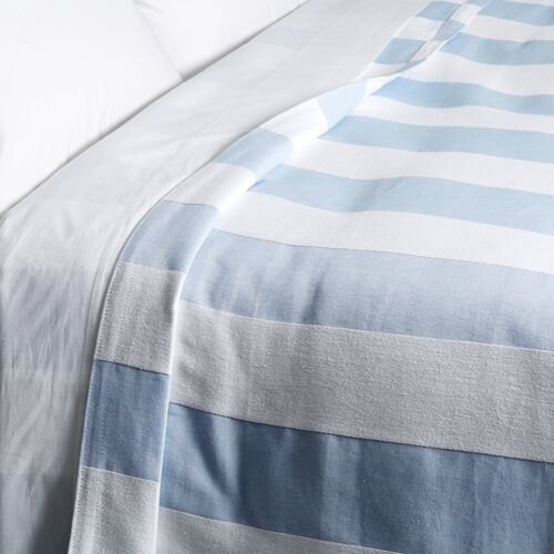 Barrado Coverlet, Blue 1 Barrado Coverlet, Blue