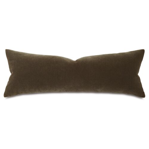 Trillium Mohair Pillow, Truffle