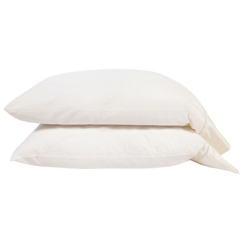 Como Ladder Stitch Cotton Sateen Sheet Set 2 Como Ladder Stitch Cotton Sateen Sheet Set