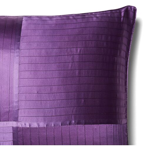 French Pleat Silk Euro Pillow Sham, Iris 3 French Pleat Silk Euro Pillow Sham, Iris