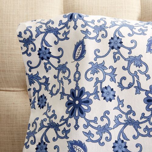 Paisley Flannel Sheet Set, Blue 3 Paisley Flannel Sheet Set, Blue