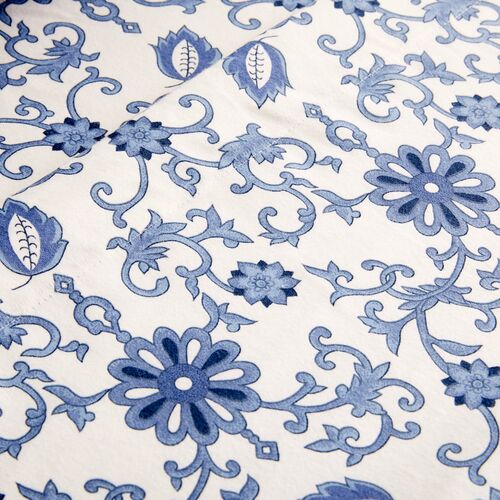 Paisley Flannel Sheet Set, Blue 5 Paisley Flannel Sheet Set, Blue
