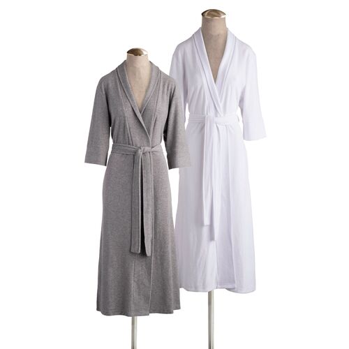 Marlow Bathrobe, Gray 2 Marlow Bathrobe, Gray
