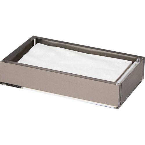 Lucite Towel Holder, Silver 1 Lucite Towel Holder, Silver