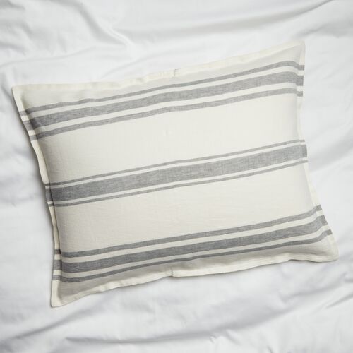 Jackson Sham, Cream/Gray 1 Jackson Sham, Cream/Gray