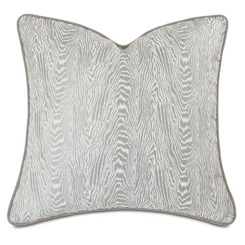 Liesl Faux Bois Sham, Gray
