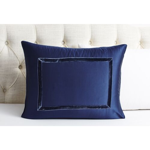Velvet Collection Sham, Indigo
