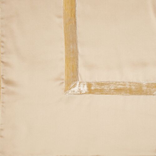 Velvet Euro Sham, Chardonnay 2 Velvet Euro Sham, Chardonnay