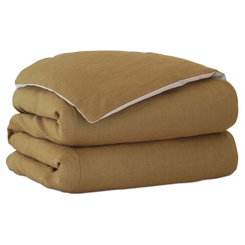Trillium Duvet Cover, Gold