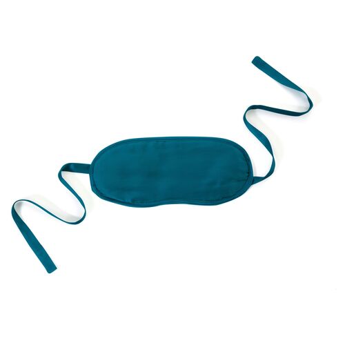 Silk-Filled Eye Mask, Teal 1 Silk-Filled Eye Mask, Teal