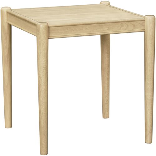 Brisa Wooden End Table, Natural 3 Brisa Wooden End Table, Natural
