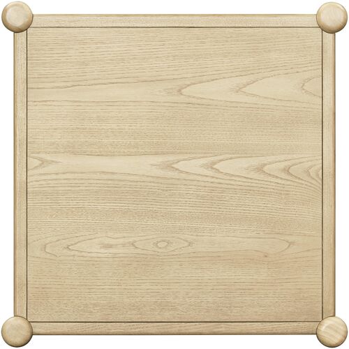 Brisa Wooden End Table, Natural 4 Brisa Wooden End Table, Natural