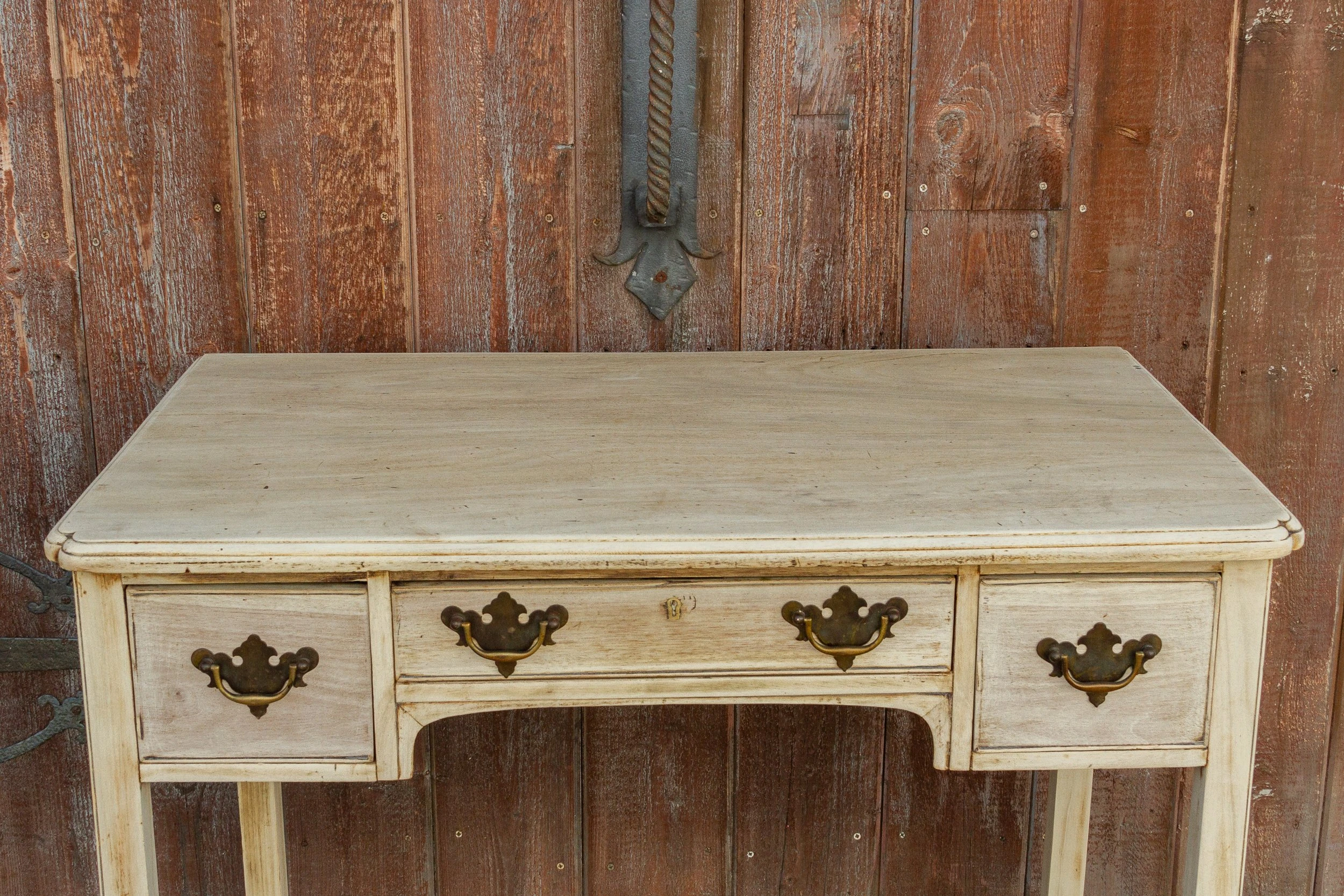 Antique Bleached English Lowboy Table 4 Antique Bleached English Lowboy Table