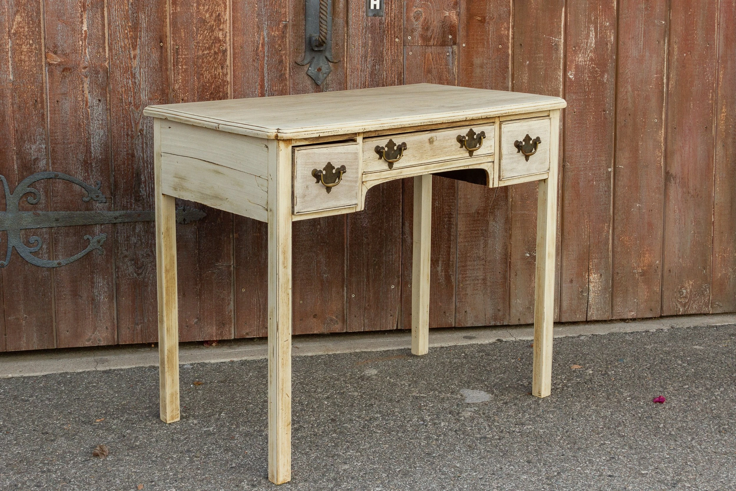 Antique Bleached English Lowboy Table 5 Antique Bleached English Lowboy Table
