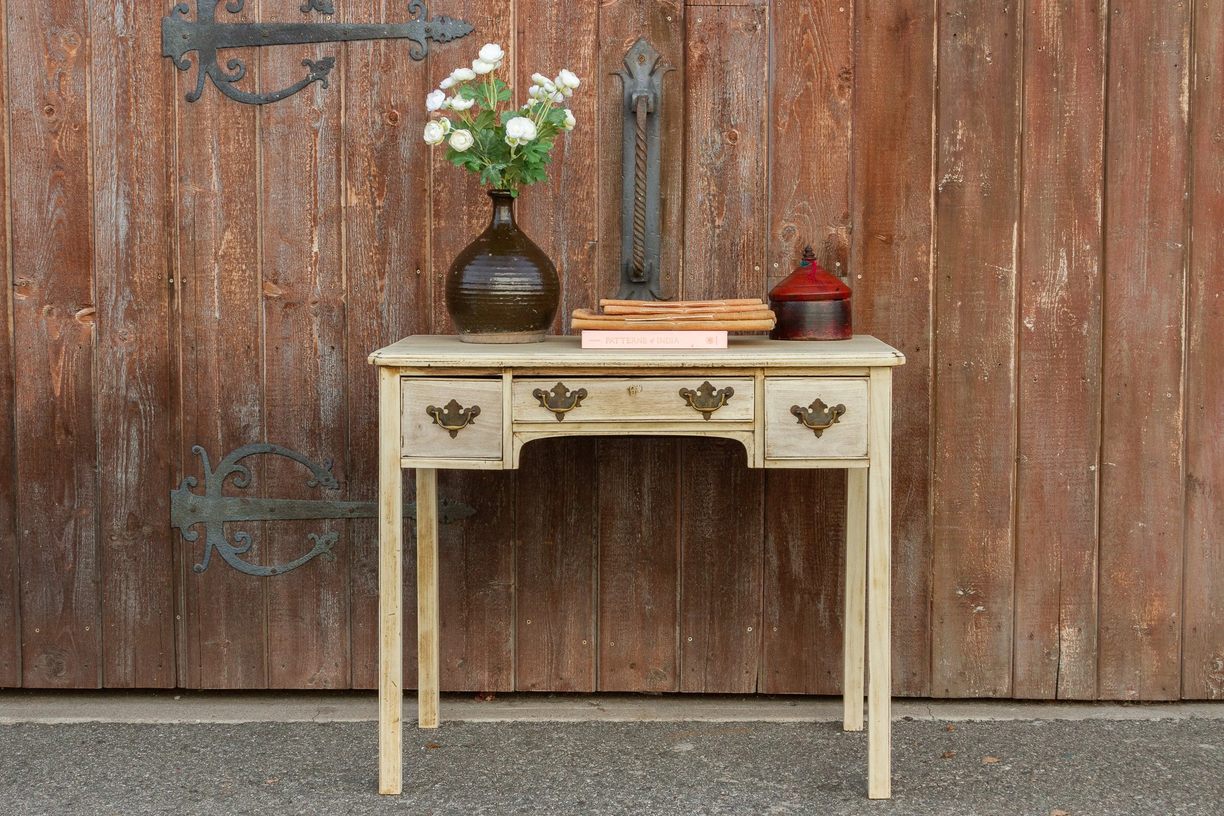 Antique Bleached English Lowboy Table 7 Antique Bleached English Lowboy Table